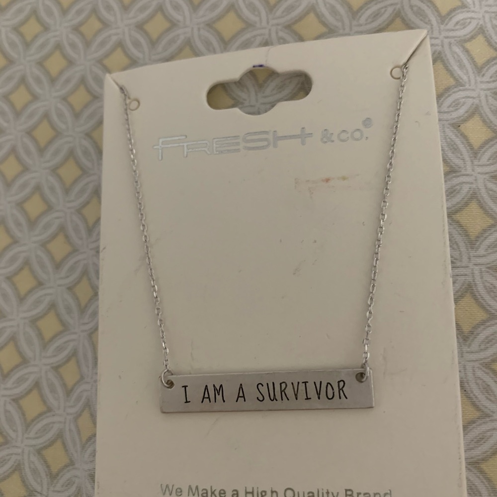 I Am A Survivor necklace